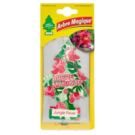 Arbre Magique Mono Car Air Freshener Lasts up to 7 Weeks Made in Italy 1 Piece (Jungle Fever)