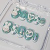 Mint Rabbit Handmade Nail Tips - Short Oval / 민트