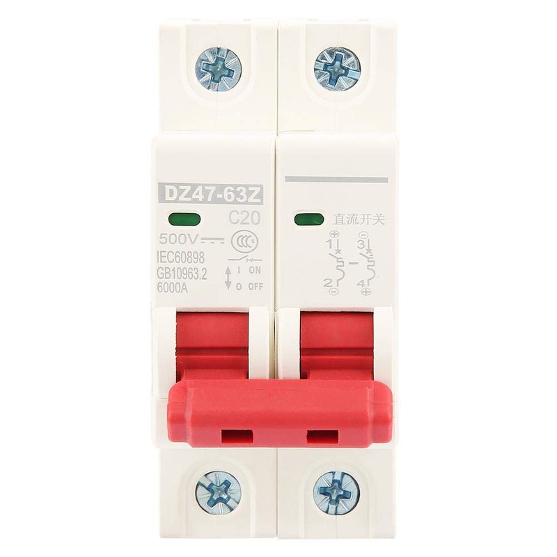 Circuit Breaker MCB Safety Overcurrent Circuit Breaker, 20a, 20 A,