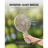 Claymore Handy A (Gray) Portable Handheld Fan - Rechargeable Foldable