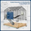 Metal Hamster Cage with Transparent Hamster Habitats and 4PCS Cage