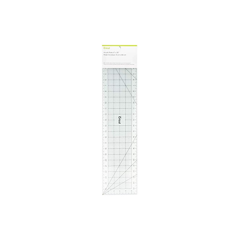 Cricut Acrylic Ruler 6"X26"-Blue