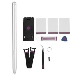 Tablet Stylus for Galaxy for Tab S7 S7+Plus S7 Lite High Sensitivity Professional Tablet Stylus Pen with 5 Replacement Nibs Stand Silver