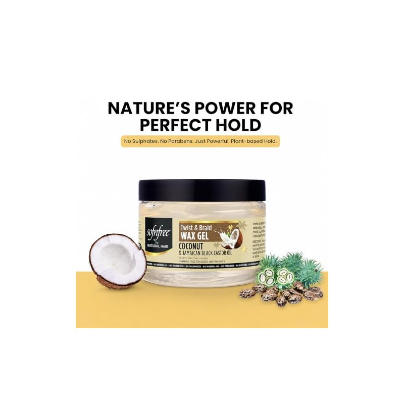 SOF N' FREE Twist & Braid Hair Gel with Coconut