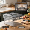 Sous Vide Container with Lid and Built-in Rack Double-Door Design