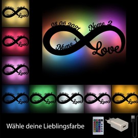 USB Colour Changing Love Gift Beautiful Romantic Gifts Love for Valentine's Day Wedding Engagement Birthday Anniversary for Wife Husband Boyfriend Girlfriend Couples Men Women The Best Partner