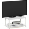 HomeStock Artisanal Artistry Tiered Elevated Tv Stand - Innovative Wooden