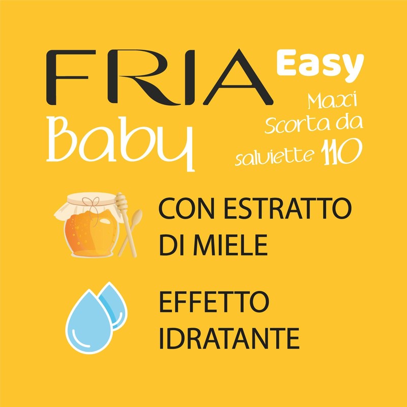 Fria Easy Baby Nappy Changing Wipes with Aloe Vera and