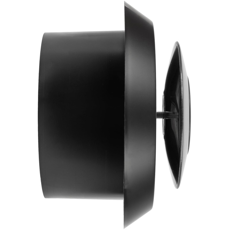 Vent Systems 5" Inch Black Plastic Universal Diffuser - Round