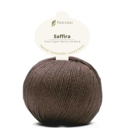 50 g Pascuali Saffira | 75% Virgin Wool (Organic Merino Ultrafine, Mulesing Free), 25% Silk (Mulberry Silk), Colour: Chestnut 36