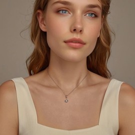 Kerraom 925 Sterling Silver European Charms Women's Charm Necklace, Cherry, Red Apple, Chili, Lotus Flower, Purple Flower, Celtic Knot Decorative Charms Bracelet or Necklace Girls Gift, Sterling