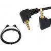 Rosebe DC Audio Cable, 10CM 3.5mm Angle Stereo TRRS Mini