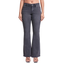 YMI Women’s Sustainable Wannabettabutt Low Rise Flare Jeans, 36W, 11