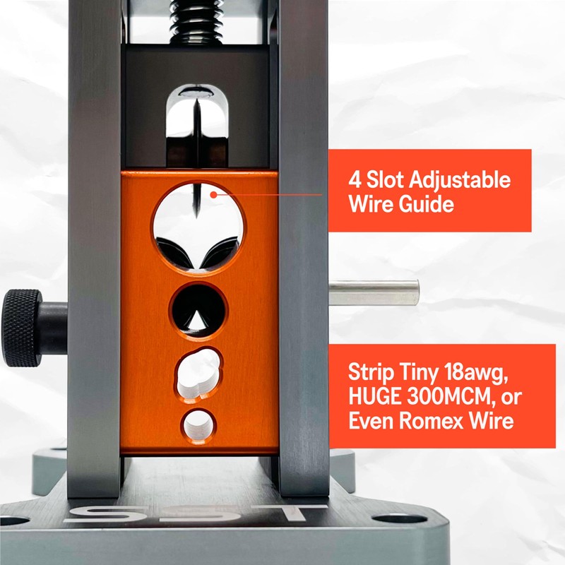 SST - Wire Stripping Machine - Drill-Powered Scrap Wire Stripper