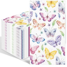 100PCS Butterfly Paper Napkins Disposable Hand Towels for Bathroom 3 Ply Colorful Butterflies and Flowers Guest Napkins Decorative Dinner Napkins for Bridal Baby Shower Birthday Spring Tea Party