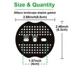 Gardgue 200 PCS Landscape Staples Gasket, Heavy-Duty Plastic Washers for