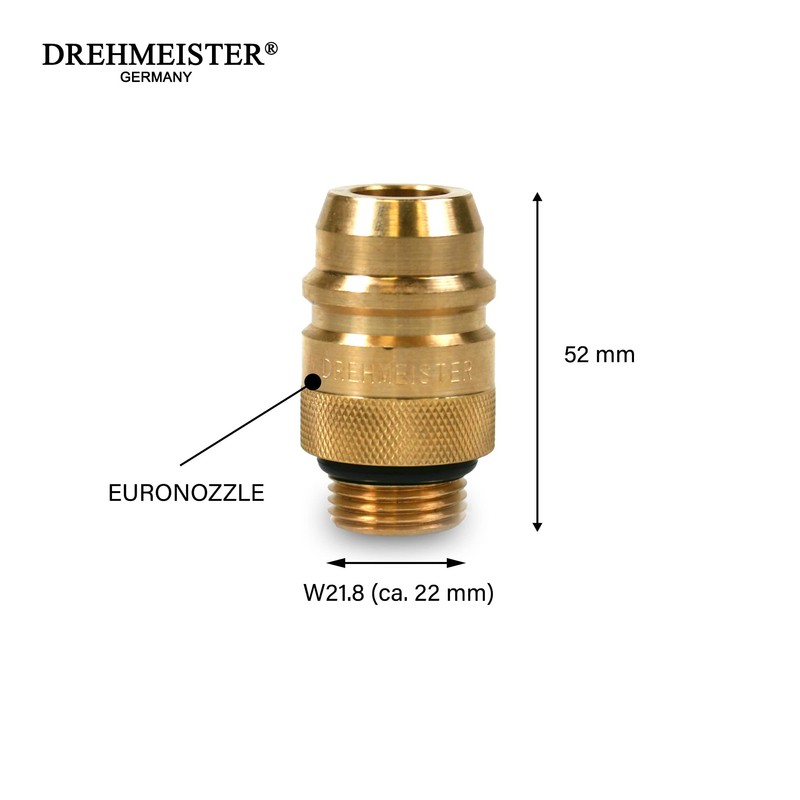 Drehmeister Euronozzle Tank Adapter W21.8 (approx. 22 mm) - Adapter