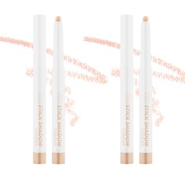 【i'm meme】Korean Cosmetics Eyeshadow Stick Shadow Glitter Single Color Shadow Tear Bag Glittery Shadow Portable Travel Stick Shadow Shimmer (Set of 2/Sugar Brin)