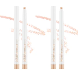 【i'm meme】Korean Cosmetics Eyeshadow Stick Shadow Glitter Single Color Shadow Tear Bag Glittery Shadow Portable Travel Stick Shadow Shimmer (Set of 2/Sugar Brin)