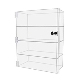 305Displays Acrylic Countertop Display Case 12" x 6" x 16" Locking Security Showcase Safe Box