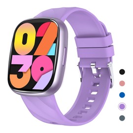 Smart Watch for Kids, IP68 Waterproof Kids Fitness Tracker Watch with Bluetooth Call, 100 Sports Modes, Sleep Monitor, Alarm Clock, Kids Watch for Boys Girls Educational Toys Birthday Gifts (Purple)