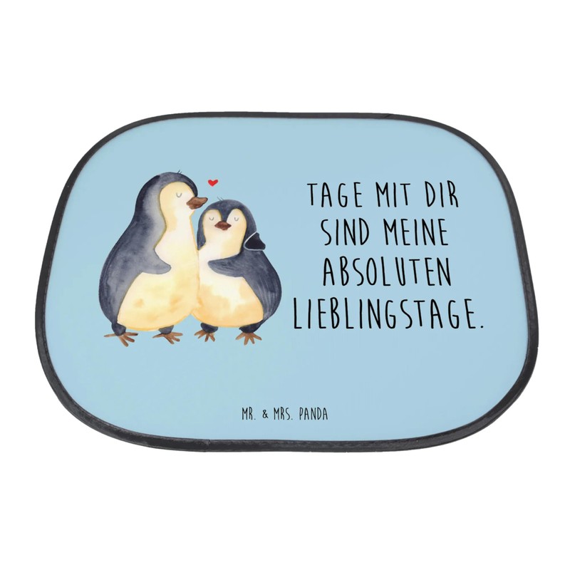 Mr. & Mrs. Panda Car Sun Shade Penguin Hugging -