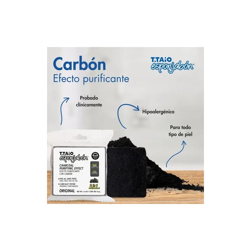 Mini Esponjabón 2 En 1. Cuerpo, Rostro, Limpieza, Baño Ttaio