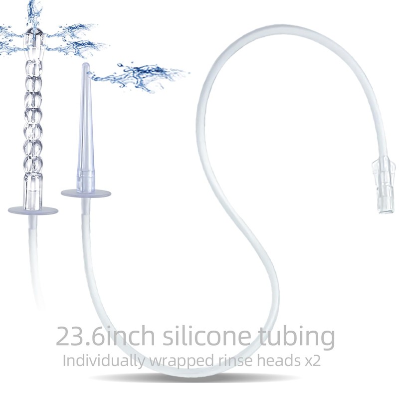AZREKV 150ML Enema Syringe Cleaning Douche System，Travel Enema Kit for