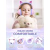 iClever Bluetooth Kids Headphones, BTH13 Cat Ear LED Light Up