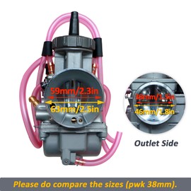 SVKZGFZ Carburetor for Suzuki RM125 RM250 Honda CR250 CR500R Kawasaki KX125 KX250 Yamaha YZ250 PWK 38MM Carb