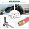 Keadic 81Pcs Single Ear Hose Clamps, 6-23.5mm Stepless Hose Clamps
