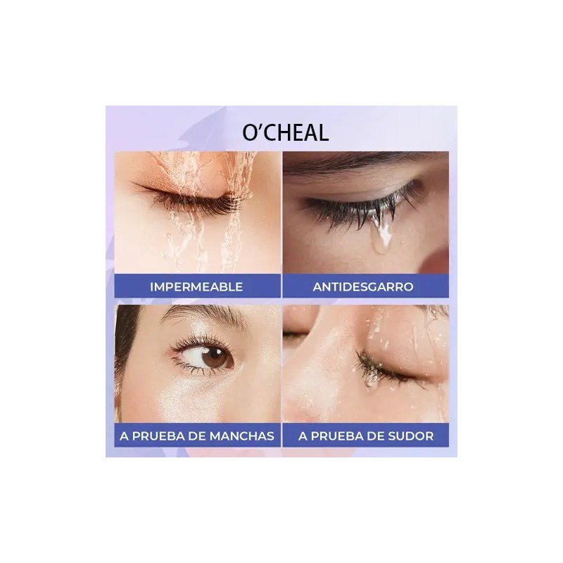 Máscara De Pestañas Waterproof Negro Rizado 12h 6g 2pzs