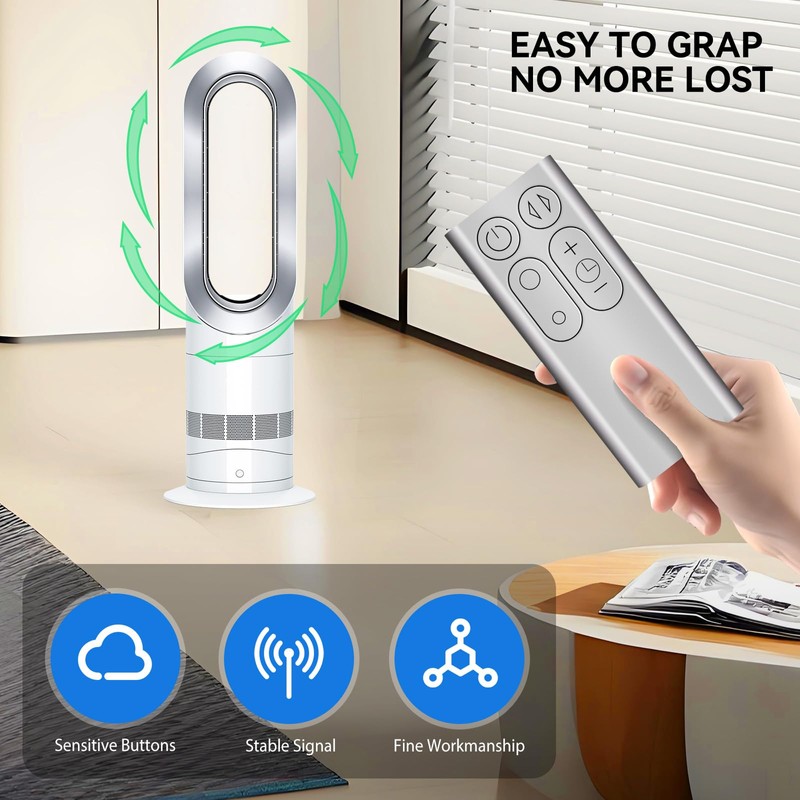 TRUCKON New Replacement Remote Control for Dyson Fan AM11 TP01