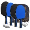 Senston Ping Pong Paddles Family Entertainment 4-Pack Table Tennis Paddles