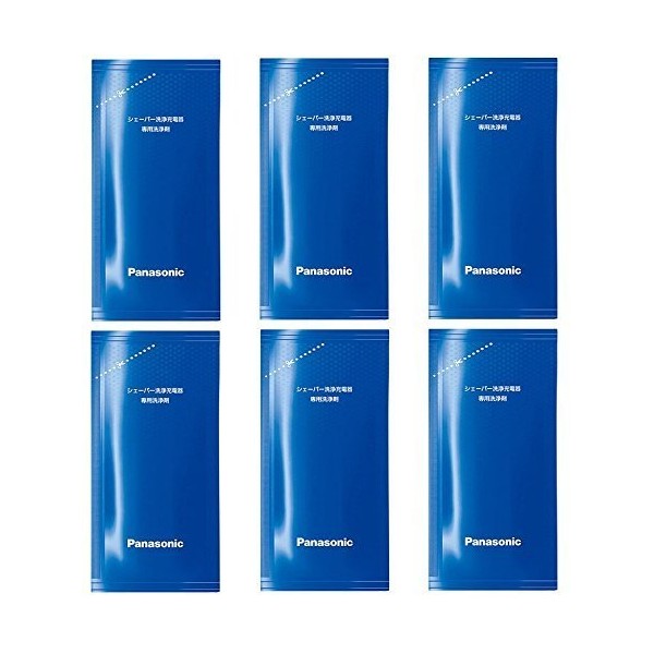 Panasonic ES-4L03 Cleaning Agent for Shaver Cleaning and Charger (Set of 3) x 2 (Total of 6 Pieces)