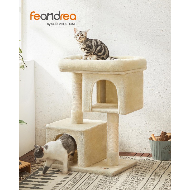Feandrea Cat Tree, 33.1-Inch Cat Tower, L, Cat Condo for