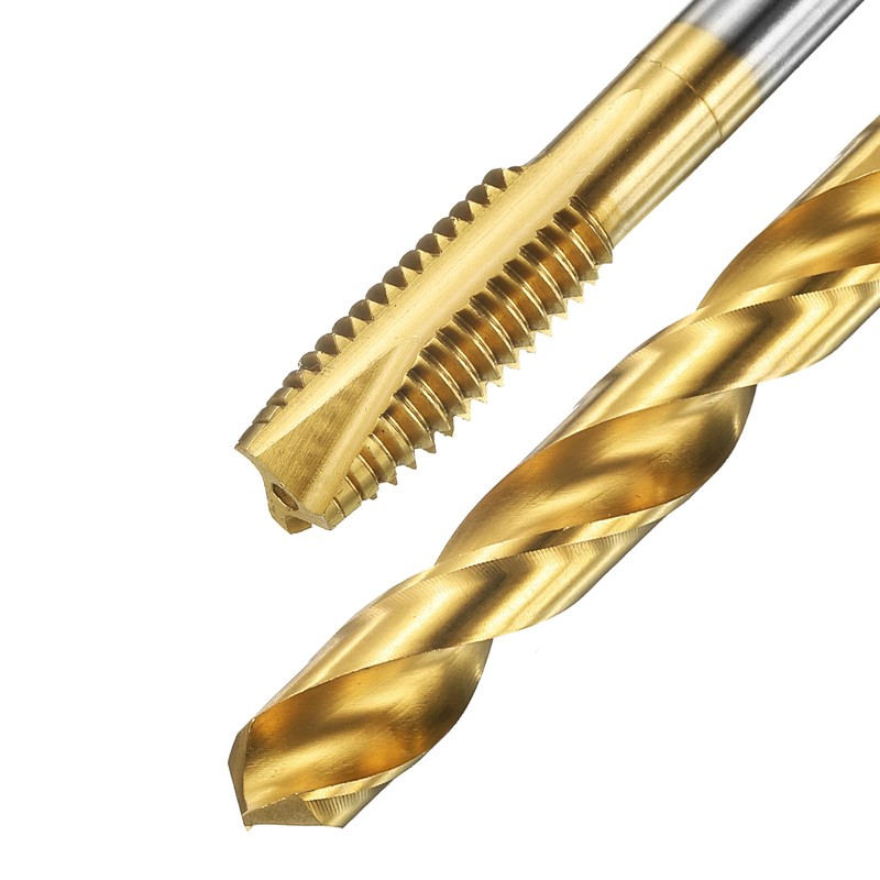 sourcing map Tap and Drill Bit Set, 1pcs M12 x