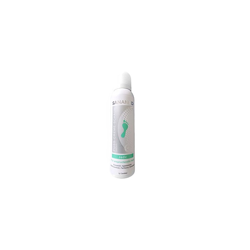 Sanamed Foot Cream Foam Jade Foot Foam for Demanding Skin