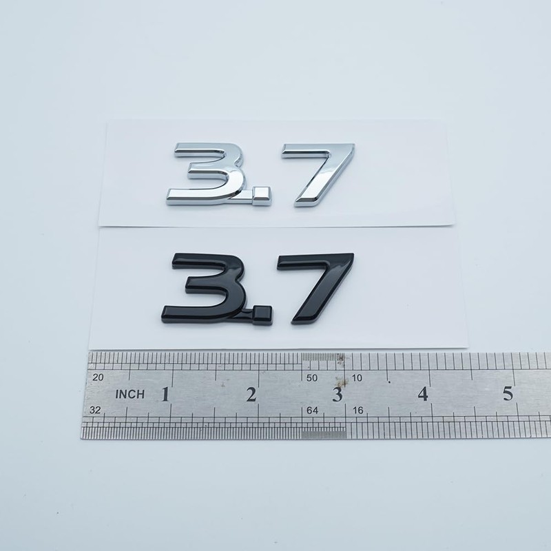 2pcs 3.7 Side Boot Emblem Badge Decal Replacement for 2014