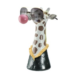 CHOOLD Cute Blowing Bubble Giraffe Shaped Resin Eyeglass Holder, Spectacle Holder, Eyeglass Display Stand, Sunglasses Holder, Coin Bank, Piggy Bank Home Office Decoration