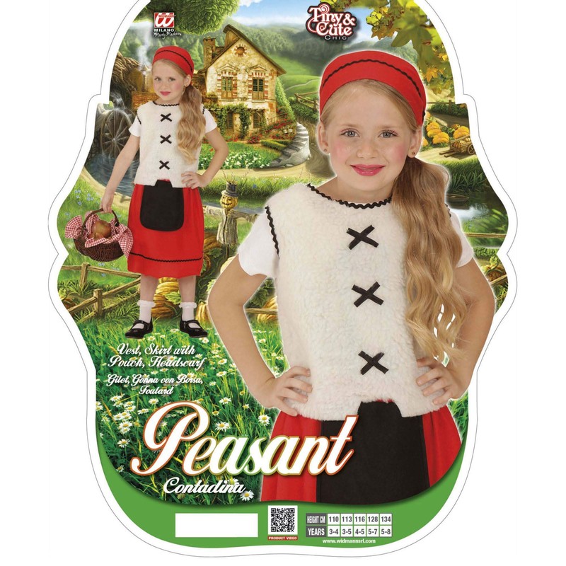 WIDMANN wid72907 ? Costume For Children Tadina, Multicoloured, 140 cm/8