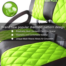 Golf Cart Seat Covers for Club Car Precedent,DS and Yam Golf Carts Original Front Seats,Breathable Washable Polyester Mesh Cloth. Renew Your Golf Cart. (Green)