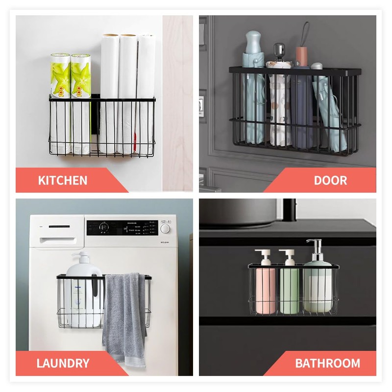 Magnetic Basket Organizers, Dryer Ball Holder Laundry Room Organization Whiteboard