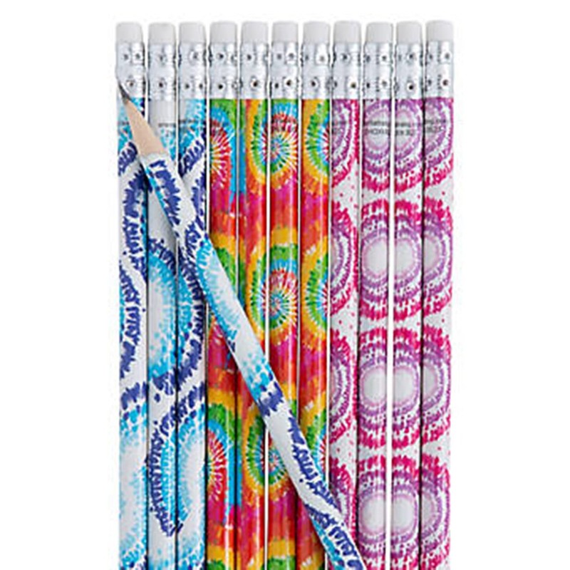 HAPPY DEALS ~ Tie Dye Pencils | 24 Count |