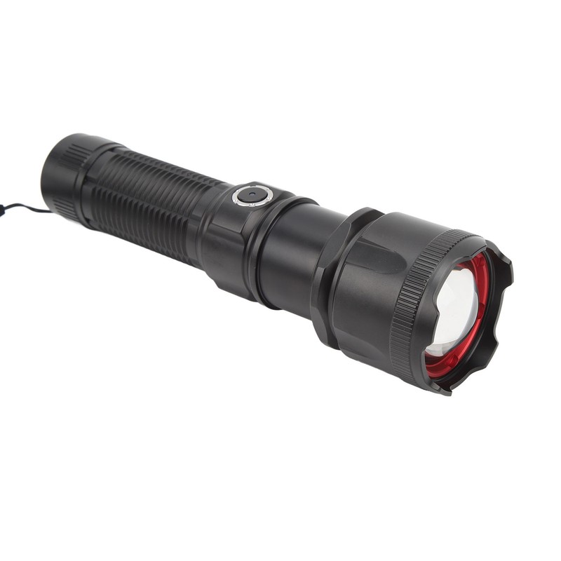 Telescopic Focus Flashlight XHP160 LED Super Bright Flashlight for Camping