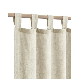 KOUFALL Boho Nursery Decor Neutral,Rustic French Country Decor for Living Room Kids Bedroom The Home Curtains,63 Inch Length,Natural Tan Beige