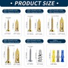 660pcs Self-Drywall Drilling Anchors with Screws, 5 Different Expansion Sizes