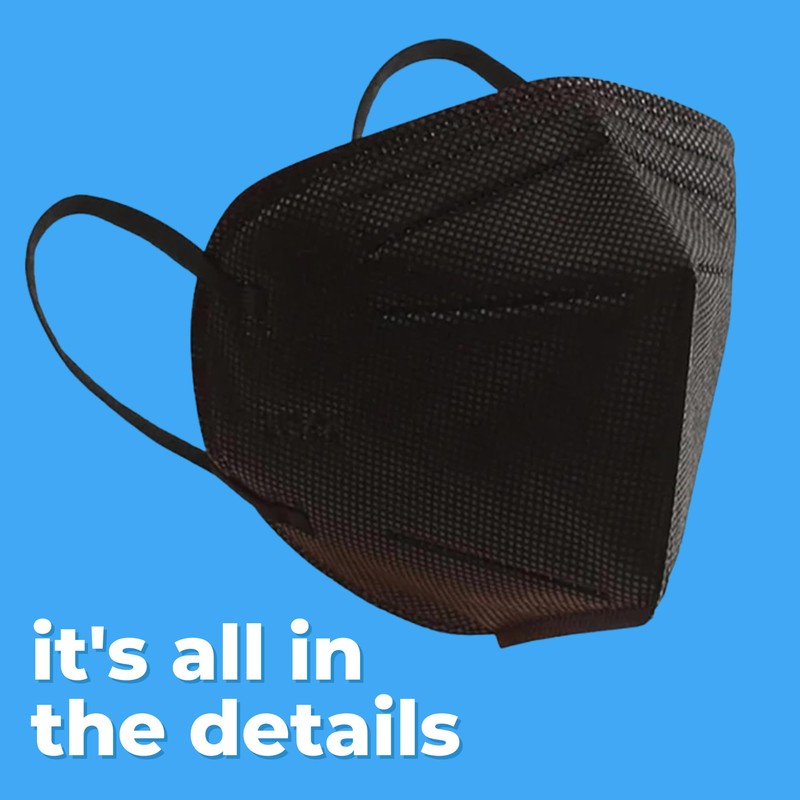 Lamdown KN95 Mask (600 Pack) Black