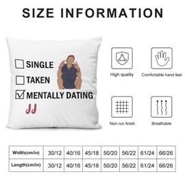 18x18 Inch Pillowcase JJ Star Maybank Cushion Case Home Decorative TV Show Throw Pillow Cover for Couch Bedroom 18x18 Inch