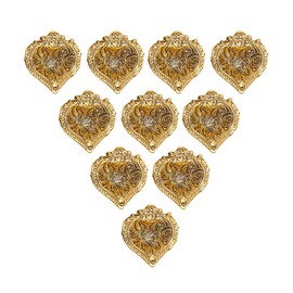 Wonder Care | Metal Gold Lamp Oil Lamps for Indoor Use Diya Lamp for Pooja Indian Decor | Home Decor | Mandir | Housewarming Gift | Diwali Christmas Decor (Diya-10pc)